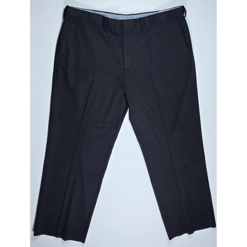 J.M. Haggar Classic Fit Men's Black Dress Pants 44x29 Flat Front